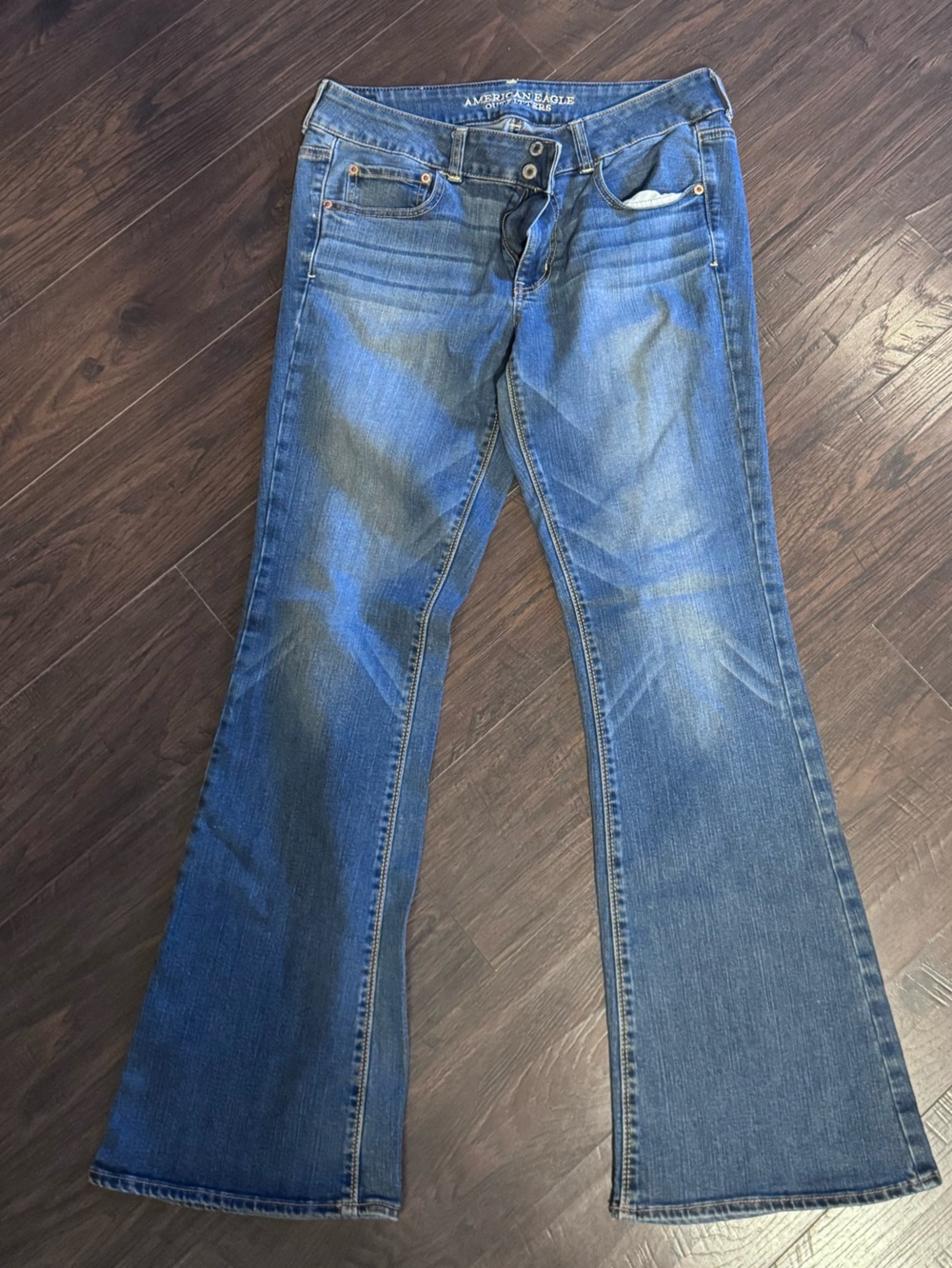American Eagle Outfitters Women's Slim Straight Blue Jeans